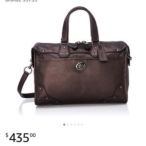 Coach Metallic Rhyder satchel